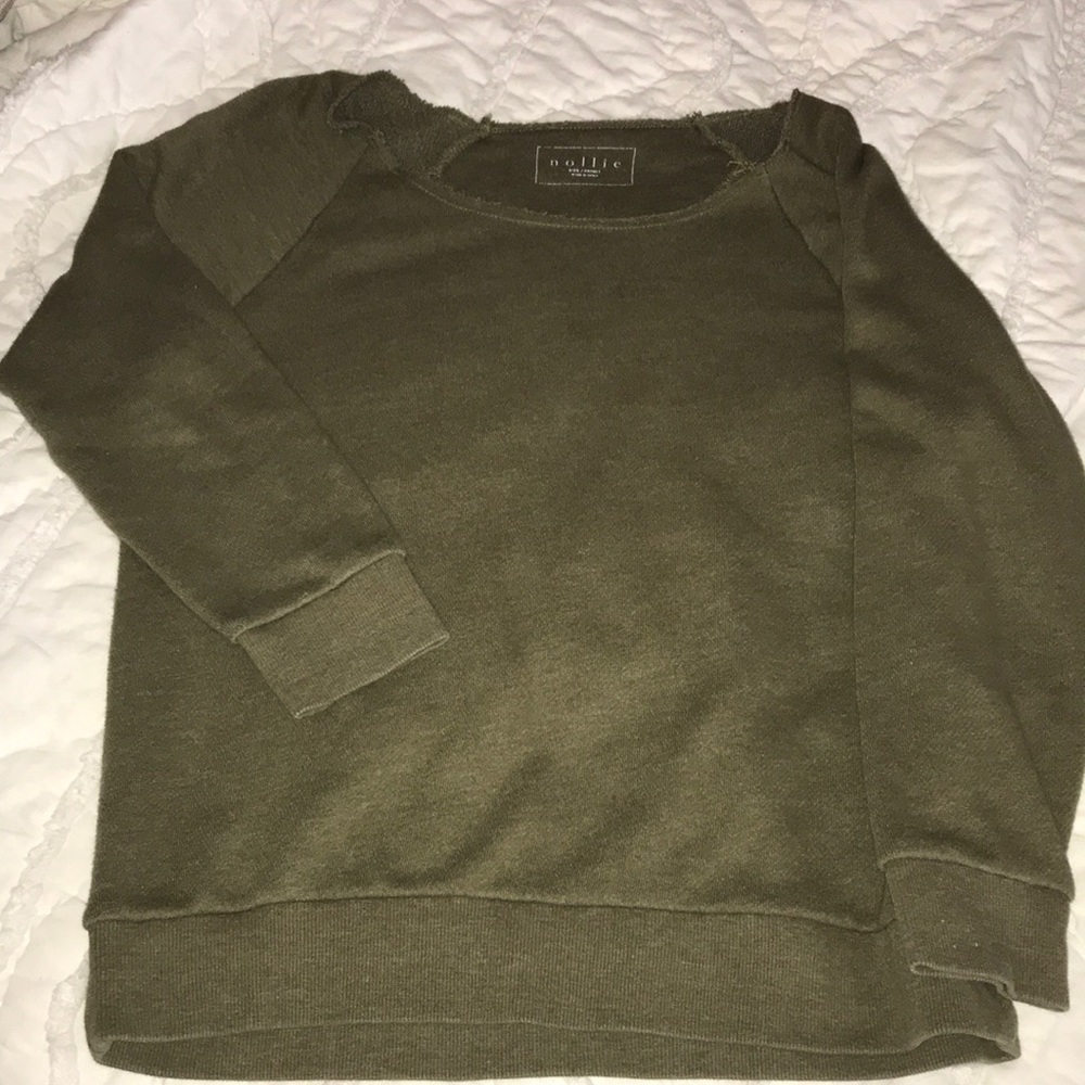 Olive green sweater
